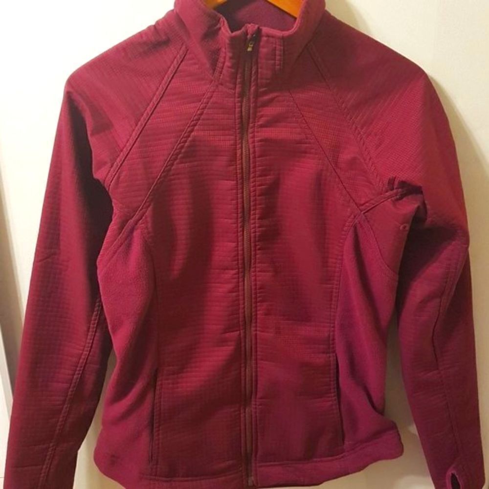 NEW 🌸 NIKE FIT THERMA  Mulberry Jacket with Fleece Sides NEW MEDIUM